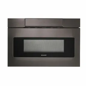 Sharp SMD2470AH 24 in. 1.2 cu. ft. 950W Sharp Black Stainless Steel Microwave Drawer Oven