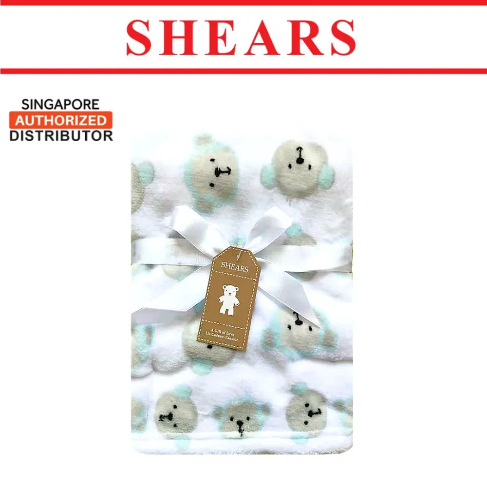 Shears Baby Blanket Coral Fleece Toddler Blanket Bear