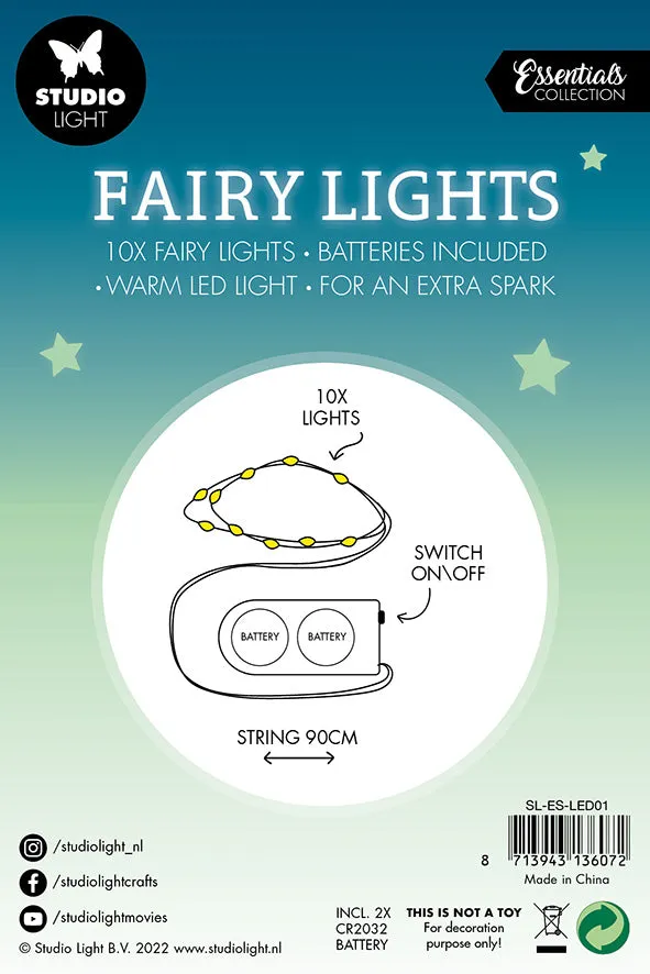 SL Fairy Lights Batteries Included Essential Tools 150x100x10mm 10 PC nr.01