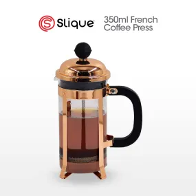 SLIQUE Premium Copper French Coffee Press 300ml (Rosegold)