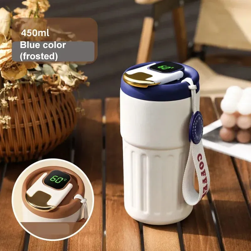 Smart Thermos Bottle Water Digital LED Temperature Coffee Mug