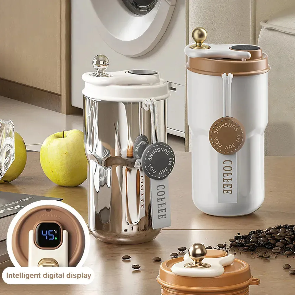 Smart Thermos Bottle Water Digital LED Temperature Coffee Mug