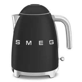 SMEG KLF03BLMUK 1.7 Litre 50's Style Kettle, 22.6cm Wide - Matte Black