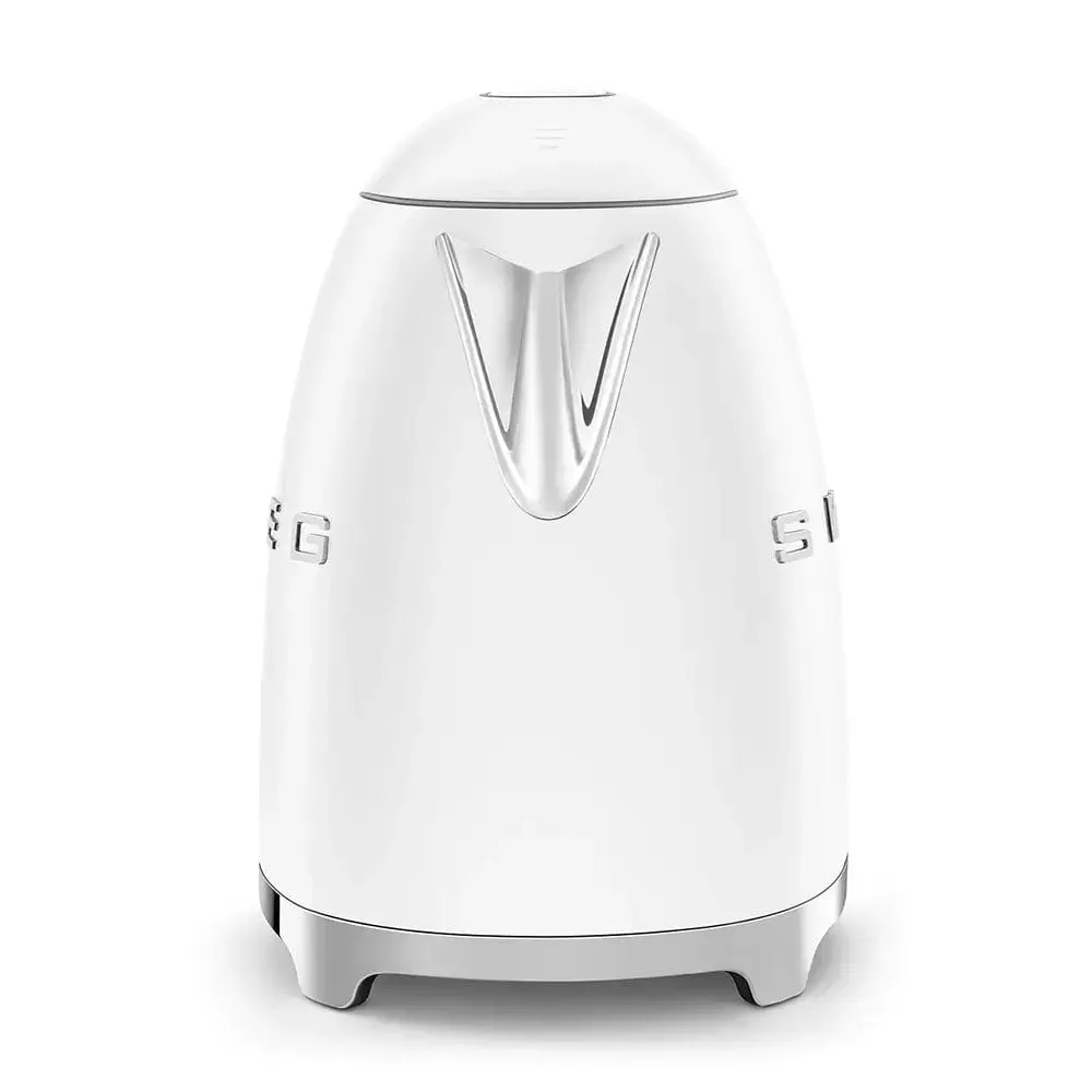 Smeg KLF03WHMUK 1.7 Litre 50's Style Kettle, 22.6cm Wide, Matte White