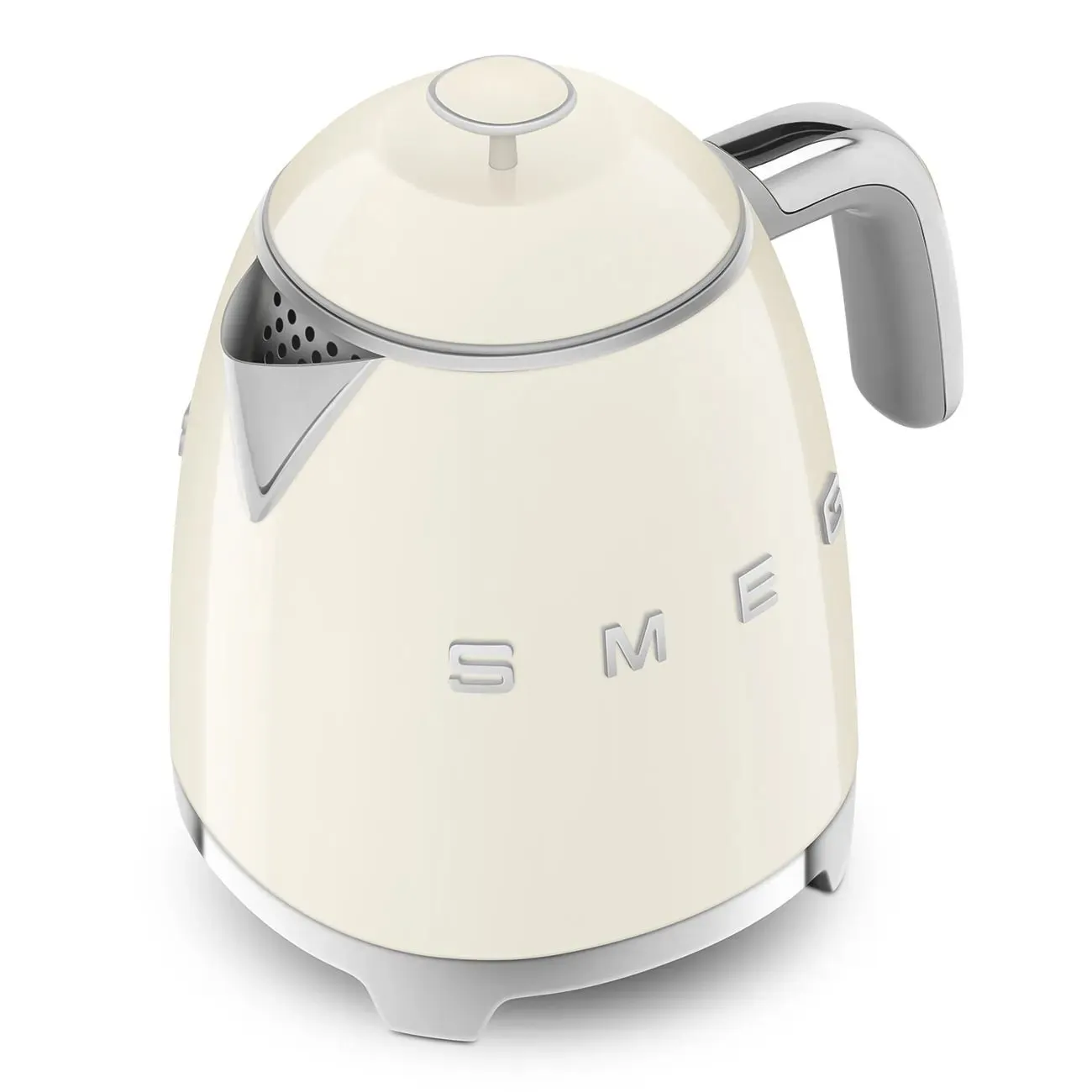 Smeg KLF05CRUK 0.8L Mini Kettle Cream, Retro 50's Style, Anti-Slip Base, Auto Shut Off, 1400W