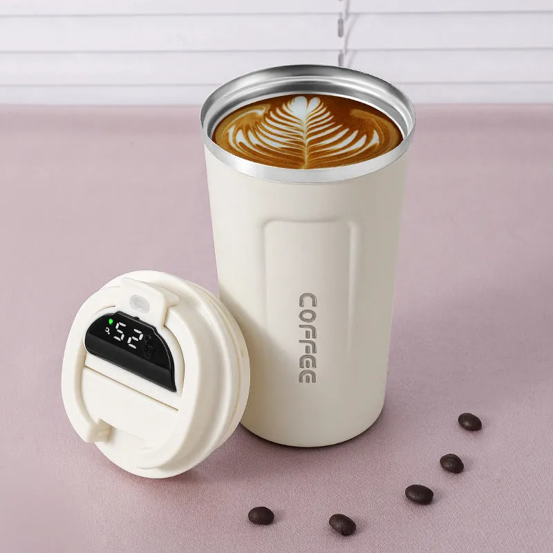 Stainless Steel Coffee Cup, Temperature Measurement And Insulation Cup