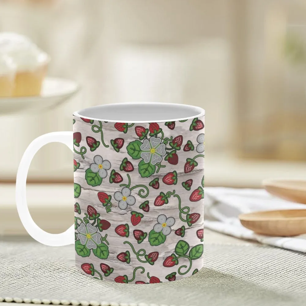 Strawberry Dreams Bright Birch White Mug(11OZ)