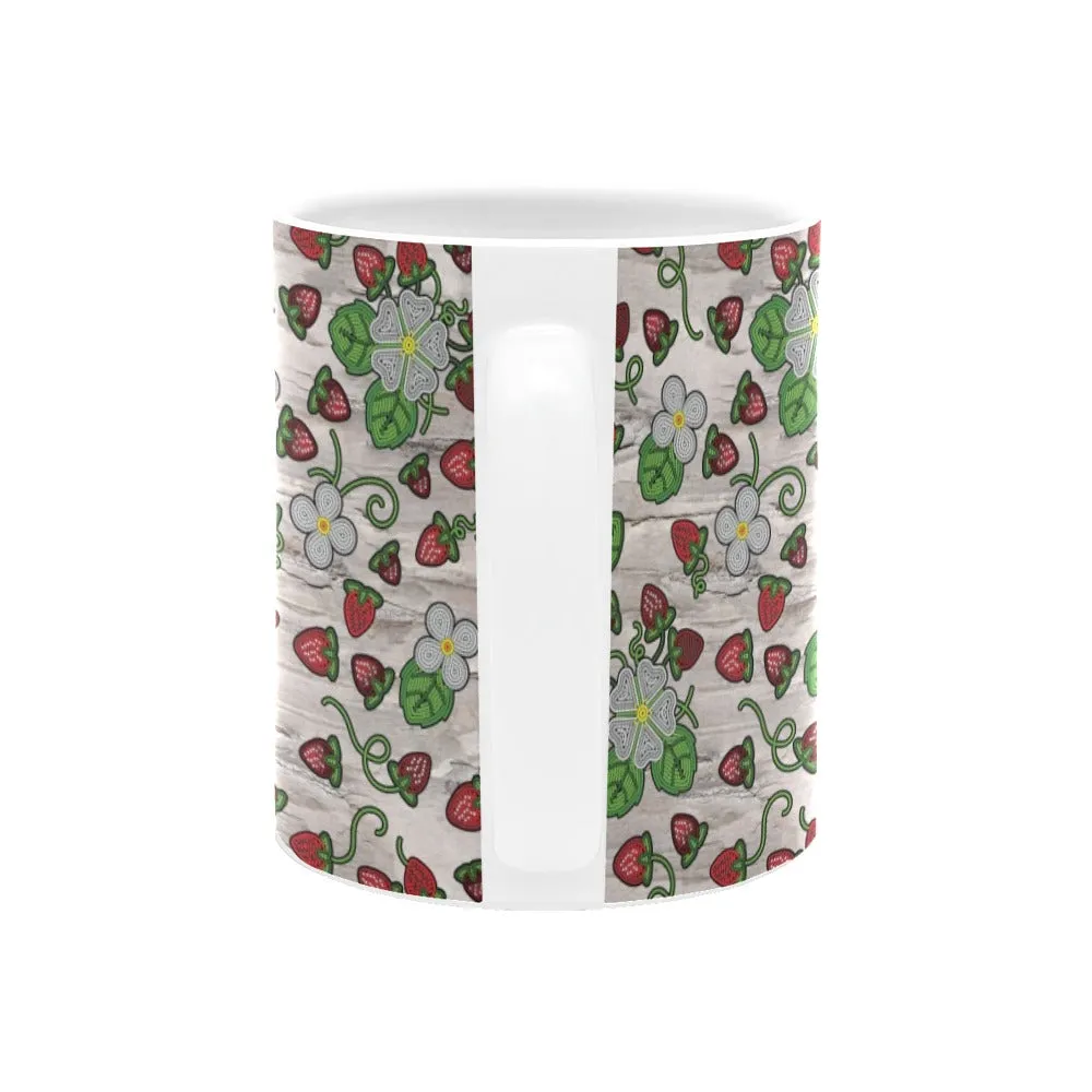 Strawberry Dreams Bright Birch White Mug(11OZ)