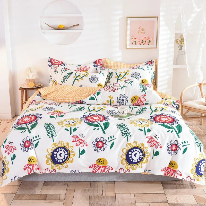 Student Dormitory Three-Piece Duvet Cover, Bed Linen And Bedding