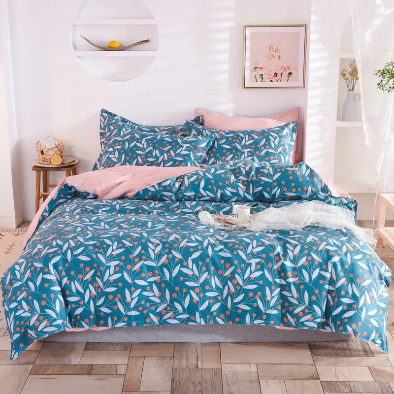 Student Dormitory Three-Piece Duvet Cover, Bed Linen And Bedding