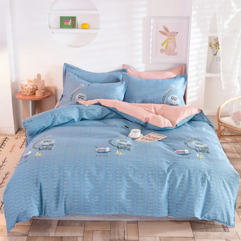 Student Dormitory Three-Piece Duvet Cover, Bed Linen And Bedding