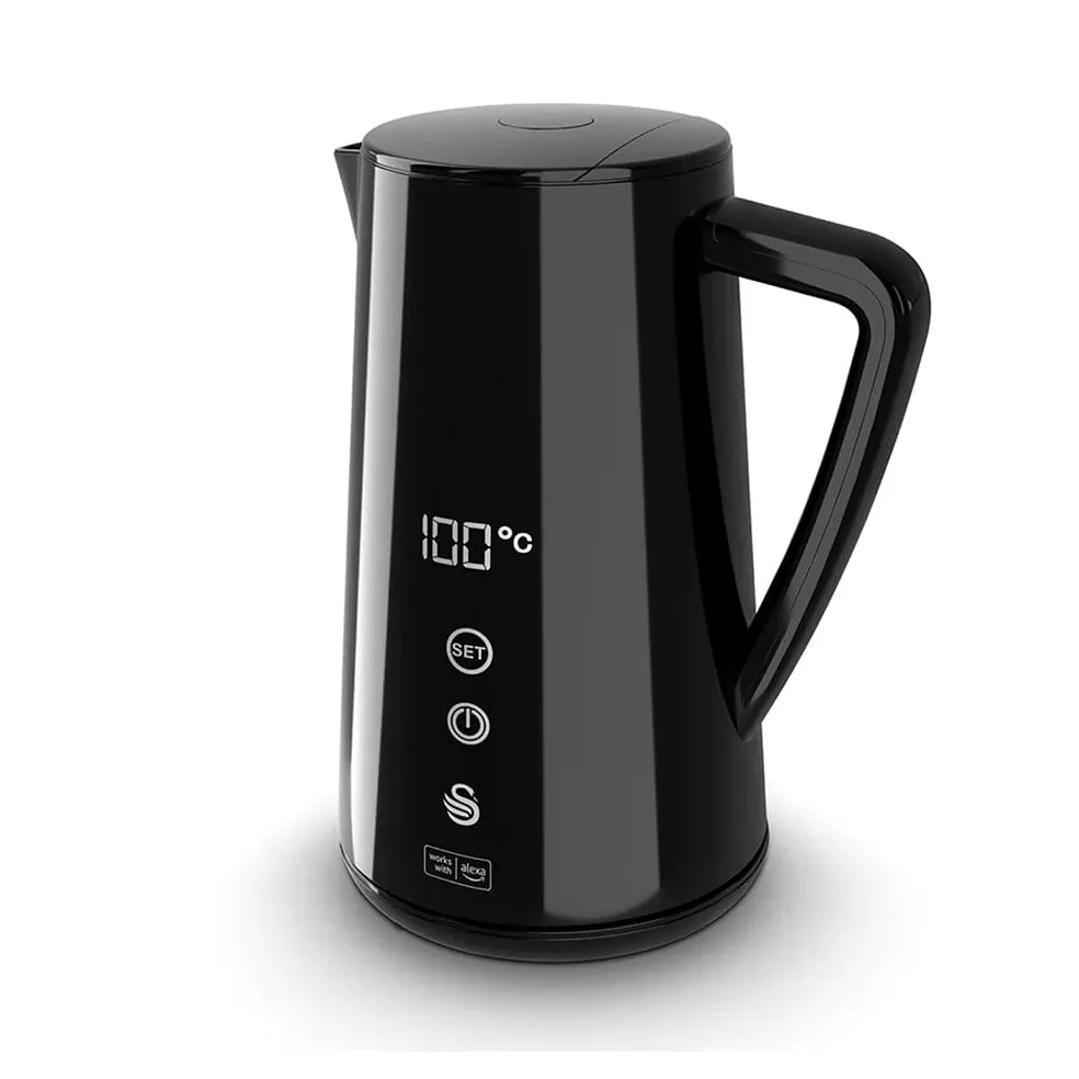 Swan Smart Cordless Kettle Black - Alexa Ready