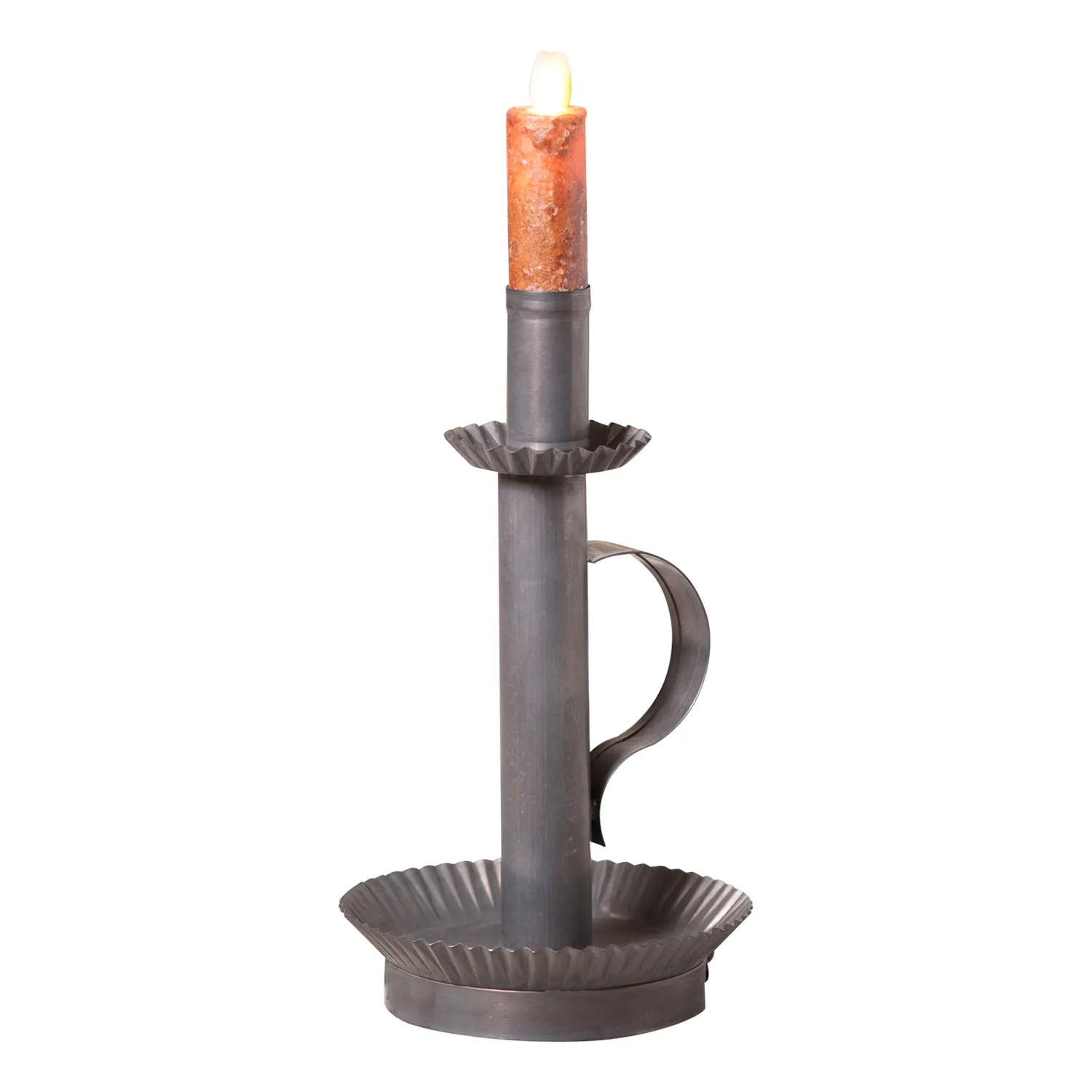 Tall Candlestick in Kettle Black