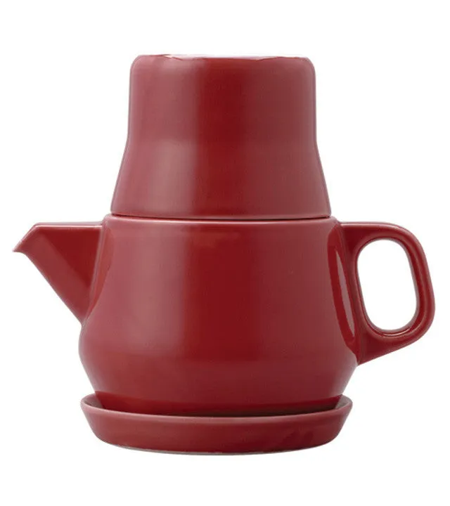 Teapot For One: KINTO Couleur - Red, 500ml/17 fl. oz