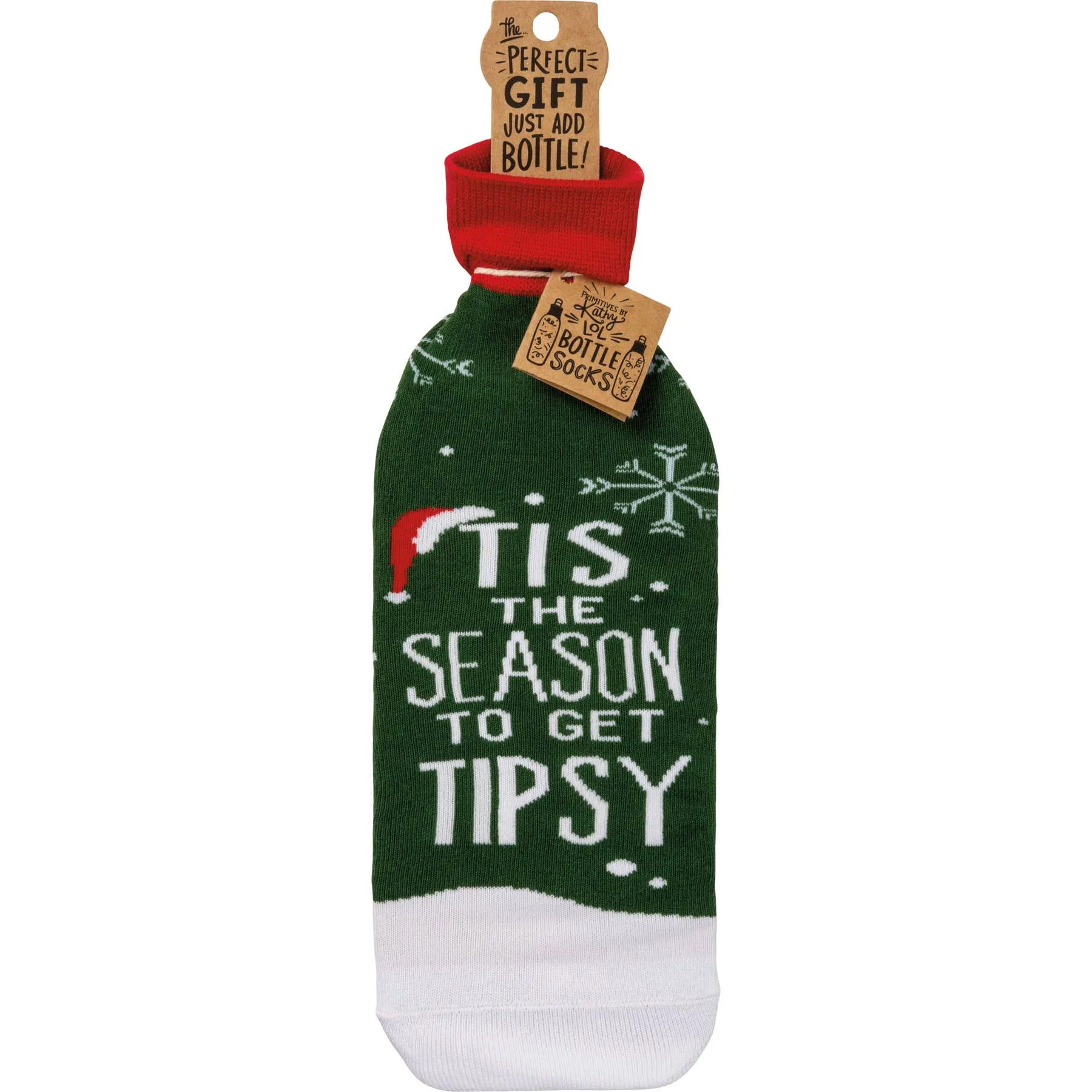 Tis The Season To Get Tipsy Bottle Sock Cover