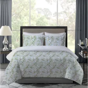 Varessa Sa Conca 100% Cotton Printed King Duvet Cover Set (4 Pcs)