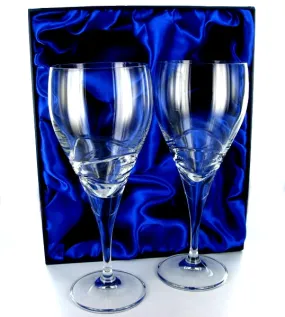 Verona Wine Goblet Pair with Presentation Box & Free Engraving