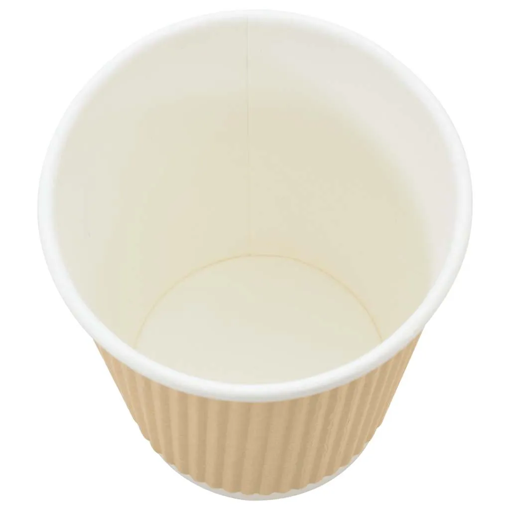 vidaXL Paper Coffee Cups 500 pcs 8oz 200ml Brown