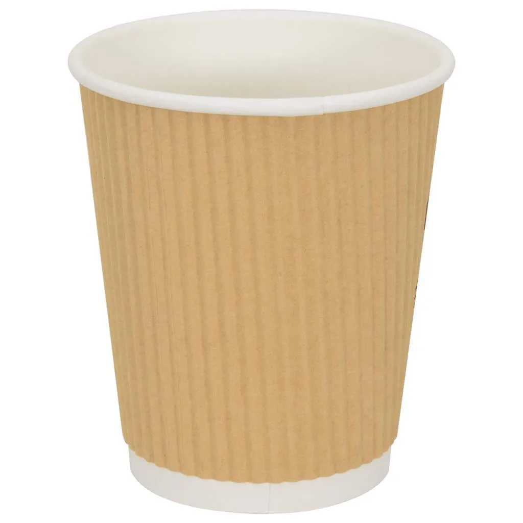 vidaXL Paper Coffee Cups 500 pcs 8oz 200ml Brown