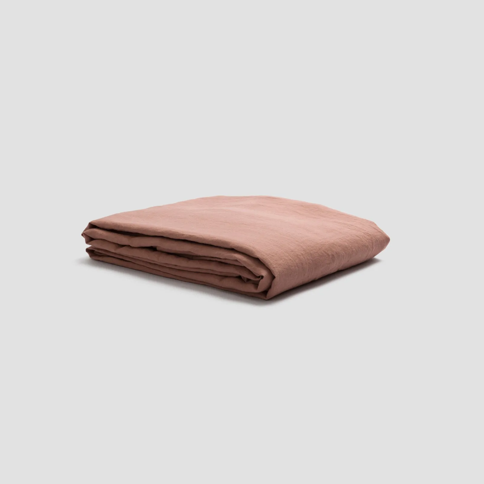 Warm Clay Linen Blend Duvet Cover