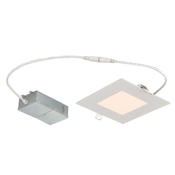 Westinghouse 5191000 6-Inch Slim Square Recessed LED Downlight - 12 Watt - 3000 Kelvin - ENERGY STAR