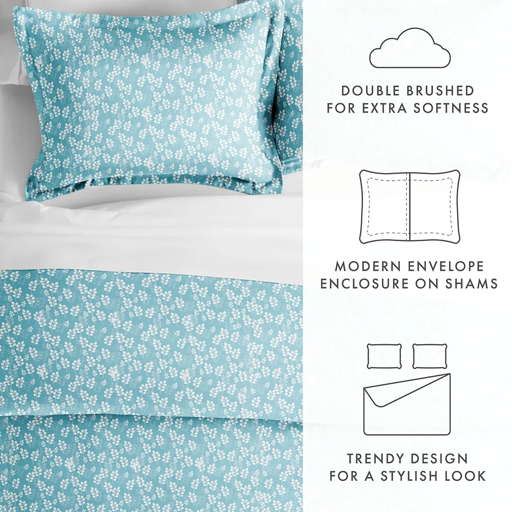 Wheatfield Pattern 3-Piece Duvet Cover Set