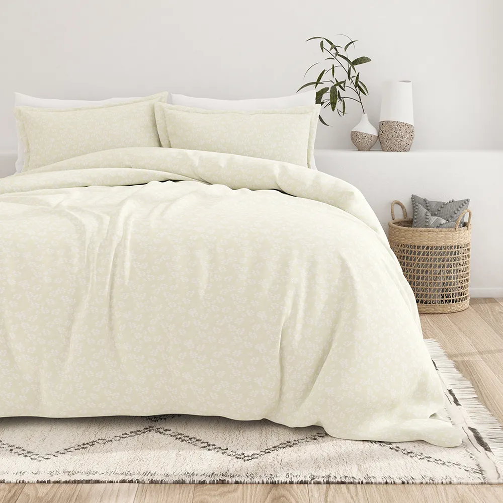 Wheatfield Pattern 3-Piece Duvet Cover Set