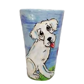 White Labrador Retriever Tall Latte Mug