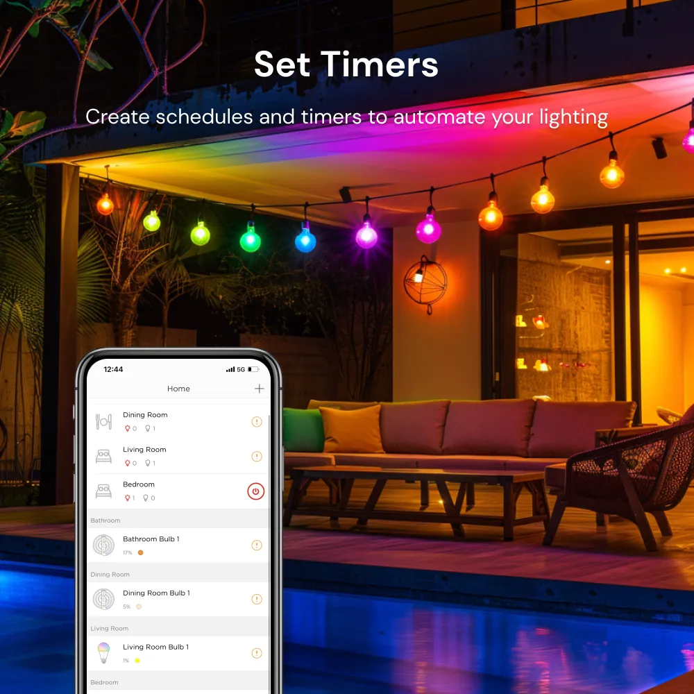 Wi-Fi Outdoor String Lights