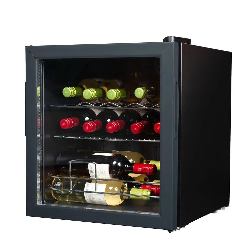 Wine Cooler Refrigerator With Compressor Cooling, 14 Bottles