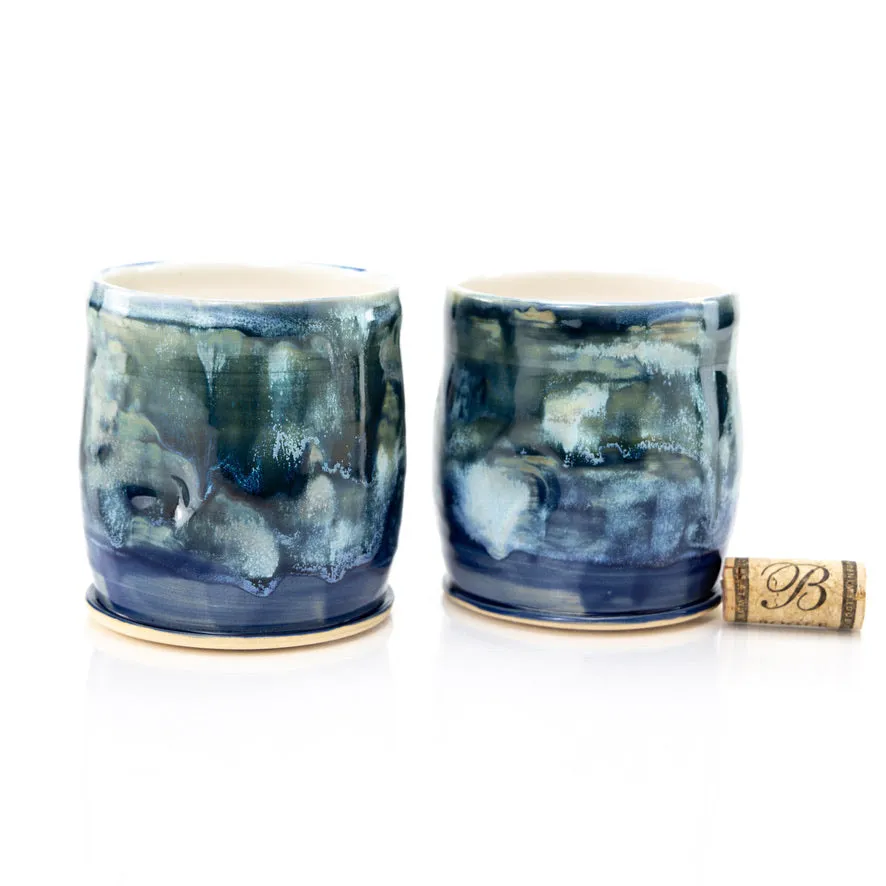 Wine Cup Set 12 oz - Blue Ocean