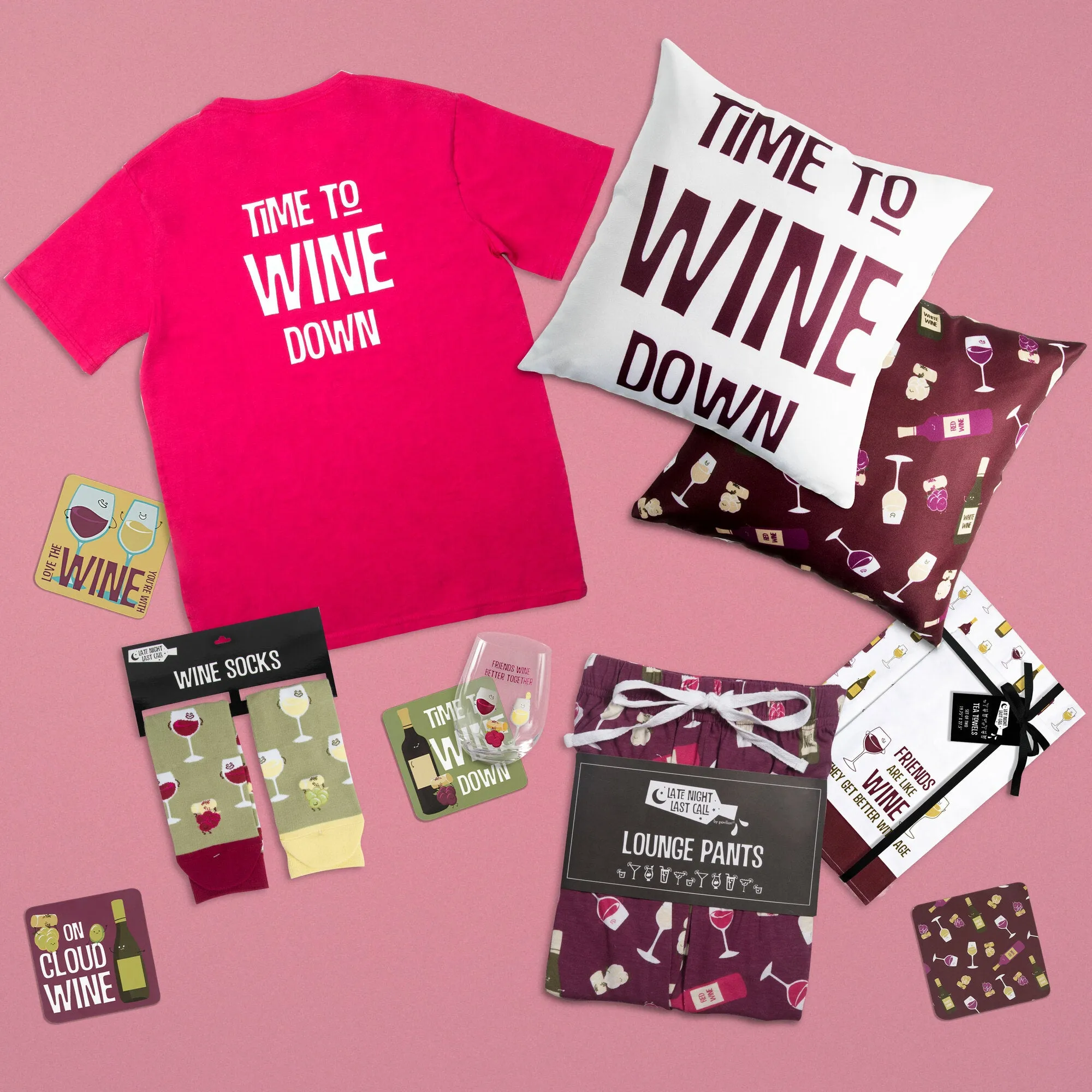 Wine Tea Towel Gift Set (2 - 19.75" x 27.5")