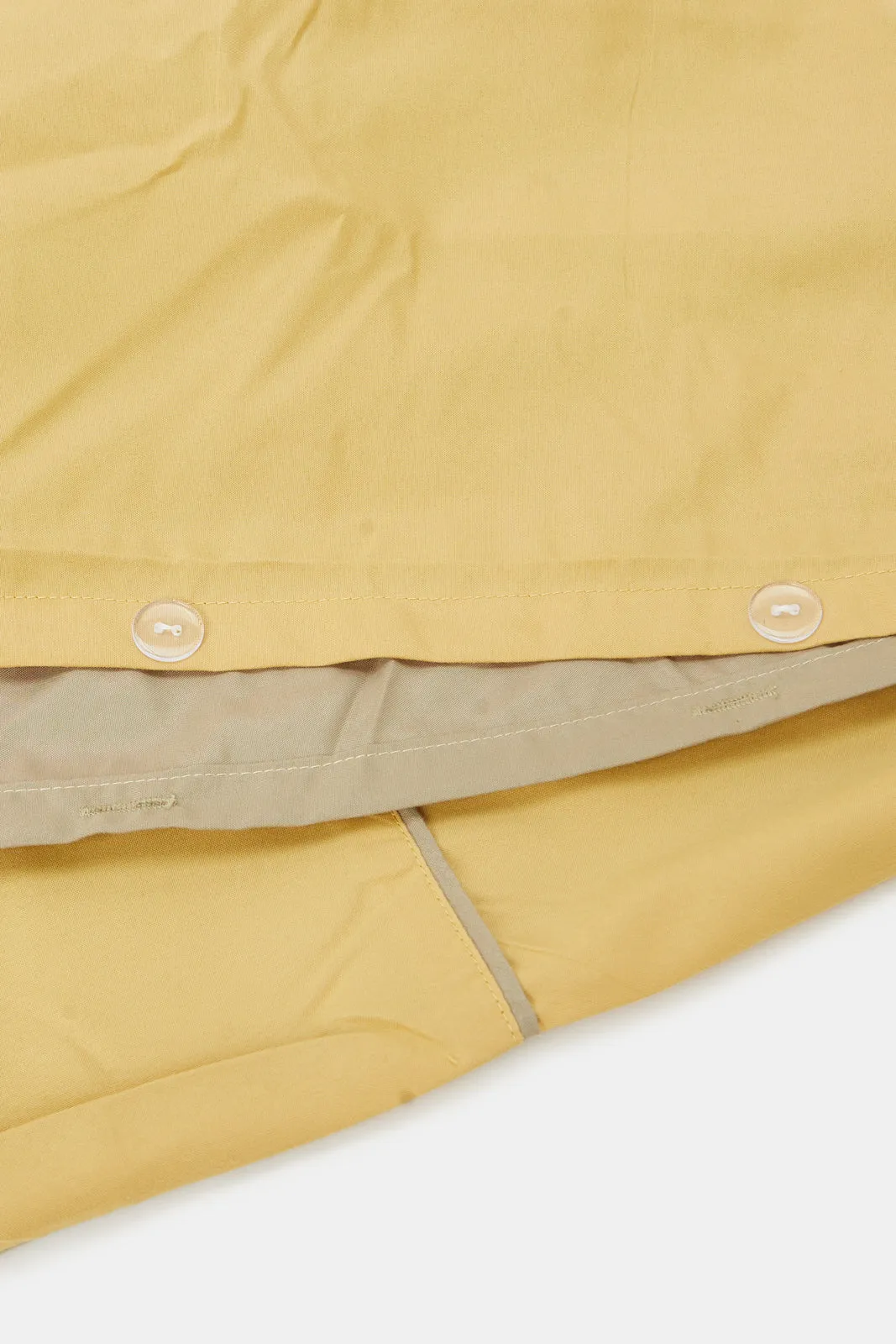 Yellow And Beige Reversible 3-Piece Duvet Cover Set (King Size)