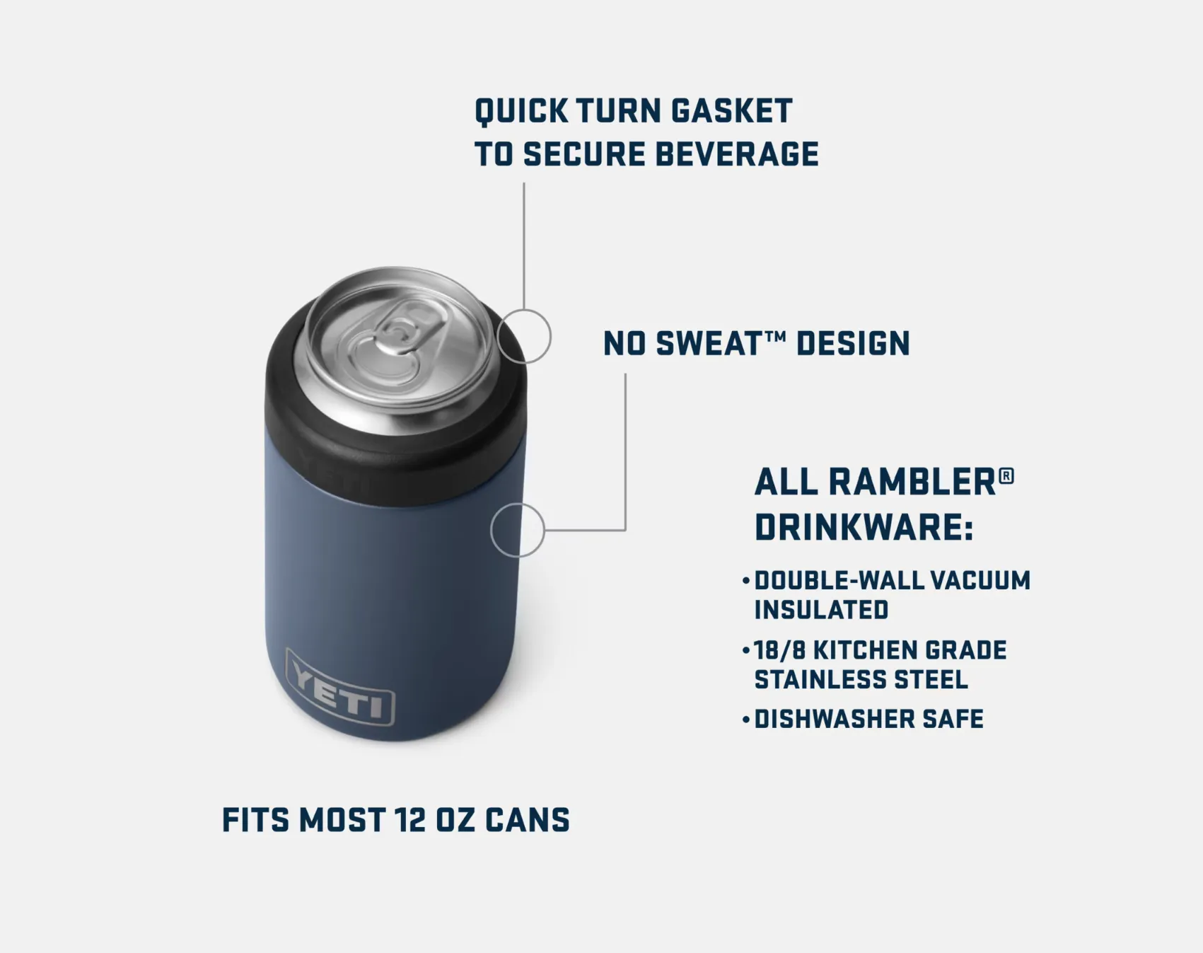 Yeti Rambler 12oz Colster Can Cooler