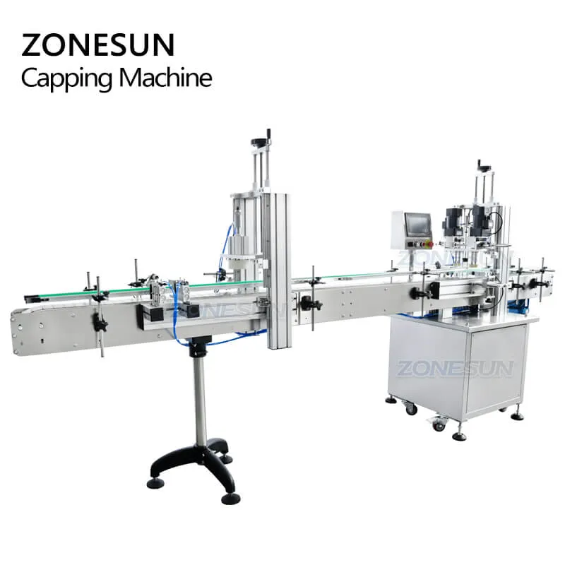 ZS-XG16DV Automatic Essential Oil Face Cream Cosmetic Glass Spray Bottle Caps Capping Machine